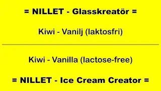 Kiwi - Vanilj (laktosfri)