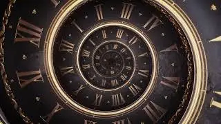 Vintage Hypno Spiral Clock | 30 Minute 4K Silent Hypnosis Visual | Ideal for Hypnotherapists