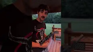 Squirrel hunting using a cheap air pistol! #youtubeshorts #funny #airgun