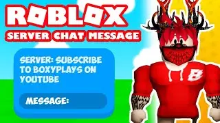 Roblox Studio - HOW TO MAKE A SERVER CHAT MESSAGE