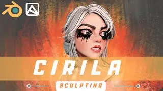Ciri Fanart Sculpting in Blender 2.81