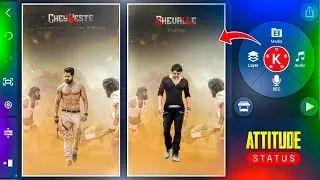 Full screen boys attitude lyrical video editing in kinemaster