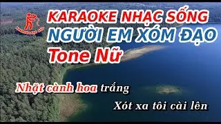 Karaoke Người Em Xóm Đạo Tone Nữ , beat chuẩn - Karaoke Kẹo Kéo