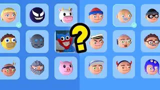 Hopping heads all characters, is there huggy wuggy?