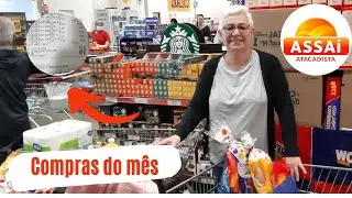 compras do mês de junho no assaí atacadista7 mostrando o valor de tudo que comprei/