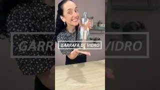 Olha essa ideia com garrafa de vidro #decoraçãogastandopouco #dolixoaaoluxo