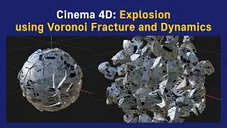 Cinema 4D: Explosion using Voronoi and Dynamics