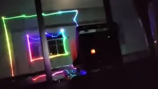 Ectech Laser Mapping Projection by 15W ILDA Laser Projector for Advertising, Building Facades