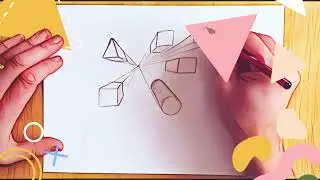 One Point Perspective Drawing. How to draw basic shapes