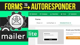 How to link website forms with your email autoresponder! (Mailerlite Tutorial)