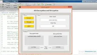 MATLAB code of AES Encryption and Decryption of Text