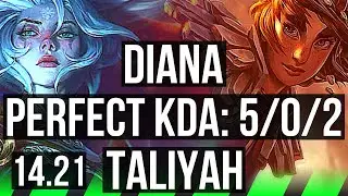DIANA vs TALIYAH (JGL) | 5/0/2 | KR Challenger | 14.21