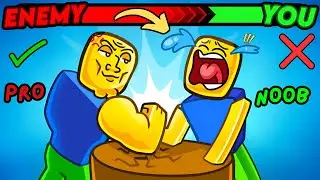 NOOB VS PRO | MASTERING ARM WRESTLING💪 IN ROBLOX !!