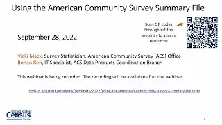 Using the American Community Survey Summary File