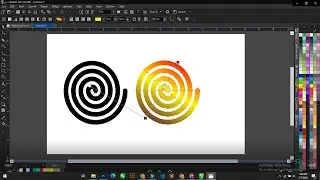 CorelDRAW: How To Fill An Outline With A Beautiful Gradient Colour.