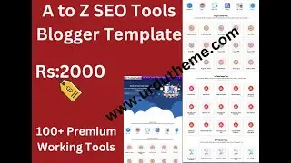 A to Z Seo Tools Script For Blogger | SEO Tools Template for Blogger