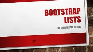 BootStrap Lists