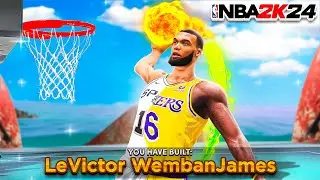 This LeVictor WembanJames BUILD is UNSTOPPABLE in NBA 2K24..