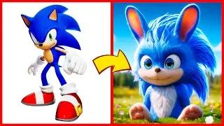 SONIC the Hedgehog ALL CHARACTERS as BUNNIES 2024