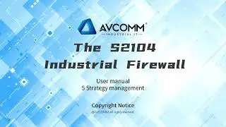 Industrial firewall S2104 Product and User Manual Section 5