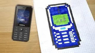 Телефон По Клеточкам! Как Нарисовать - PIXEL ART