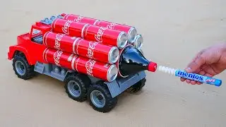 Experiment: XXL Coca-Cola Rocket with Truck