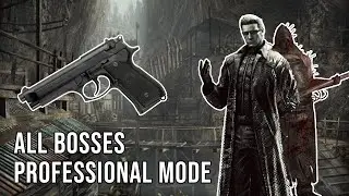 Kill ALL BOSSES with Infinite M92F (Handgun) - Resident Evil 5 Gold Edition - Professional Mode