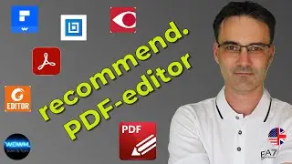 PDF editors - part 1:  choice of programm, installation, basic standard functions ...