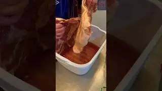 Homemade Kitchen Bacon 🥓 Part 2 #newhampshire #satisfying #countrylivin #bacon #butcher #homemade