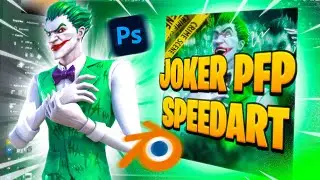Speedart *JOKER SKIN* in Fortnite (Photoshop + Blender)