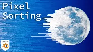 Pixel Sorting Glitch Effect with Shader Nodes || Blender 2.92