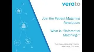 Webinar: Join the Patient Matching Revolution – What is Referential Matching?