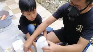 DRY ICE EXPERIMENT - HOME SCHOOL DAY