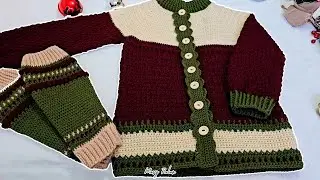 ¡Teje Este Cardigan Navideño Antes de Que Llegue la Navidad! 🎄✨ Fácil y Elegante Tutorial Crochet
