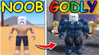 i went from NOOB to GODLY in Roblox Gym Star Simulator