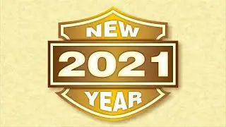 Corel DRAW tutorials | New year | 2021 | 017