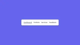 Navigation Menu Hover Animation in HTML and CSS