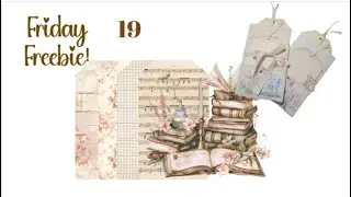 Friday Freebie #19 #Freebies! Making a pocketed folio!