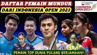 Pulang Rame2 - Daftar Lengkap Pemain Mundur Dari Badminton Indonesia Open 2023