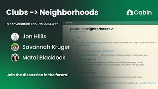 Supporting community neighborhoods ~ brainstorm with Jon H., Savannah K. & Matai B. (Feb '24)