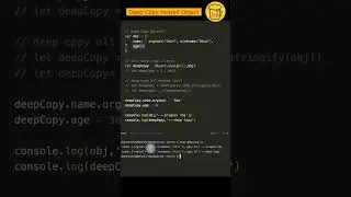 📔 Deep Copy Nested object in JavaScript 