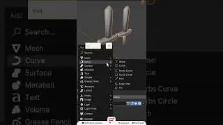 Array & Curve Modifier Blender #shorts