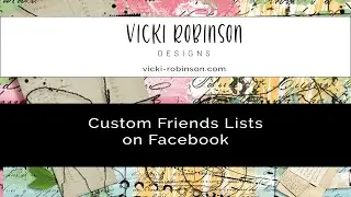 Custom Friends and Pages Lists in Facebook