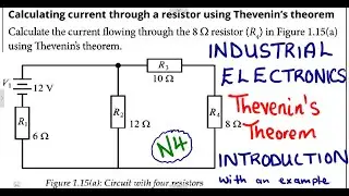 Industrial Electronics N4 Thevenin's Theorem Introduction with Example 1 @mathszoneafricanmotives