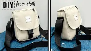 DIY Crossbody Bag From Cloth Making at Home | Cotton Purse Design