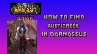 Where is Auctioneer  in Darnassus \ How to Get Auctioneer in Darnassus
