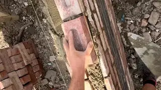 How to Lay Bricks FAST with Pick and Dip Method - 5 Min Demo! 🧱