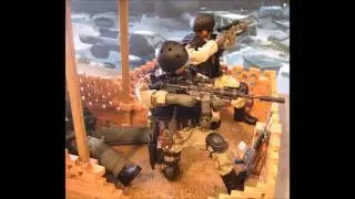 Blackhawk Down 1/6th scale Diorama (Snipers last stand tribute)