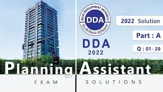 DDA Planning Assistant 2022 Question paper__(Part-A) - Assistant Town Planner