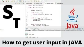 Java Programming - How to get User Input